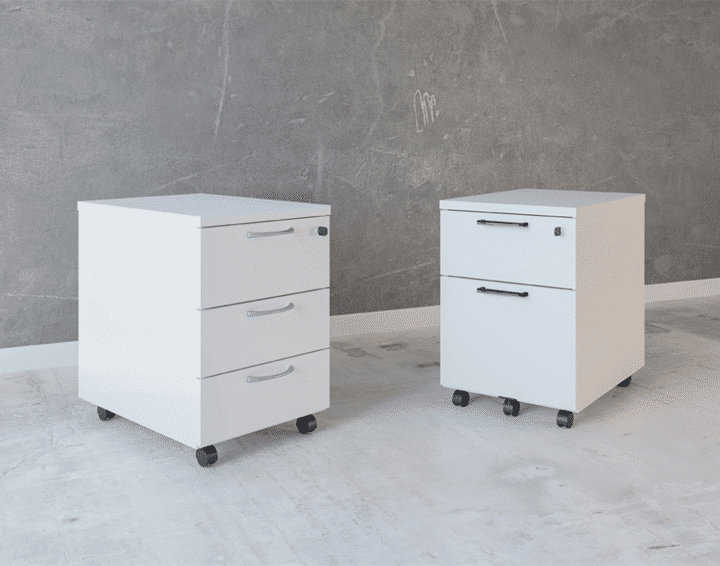 Caisson de bureau mobile en bois COMFORT
