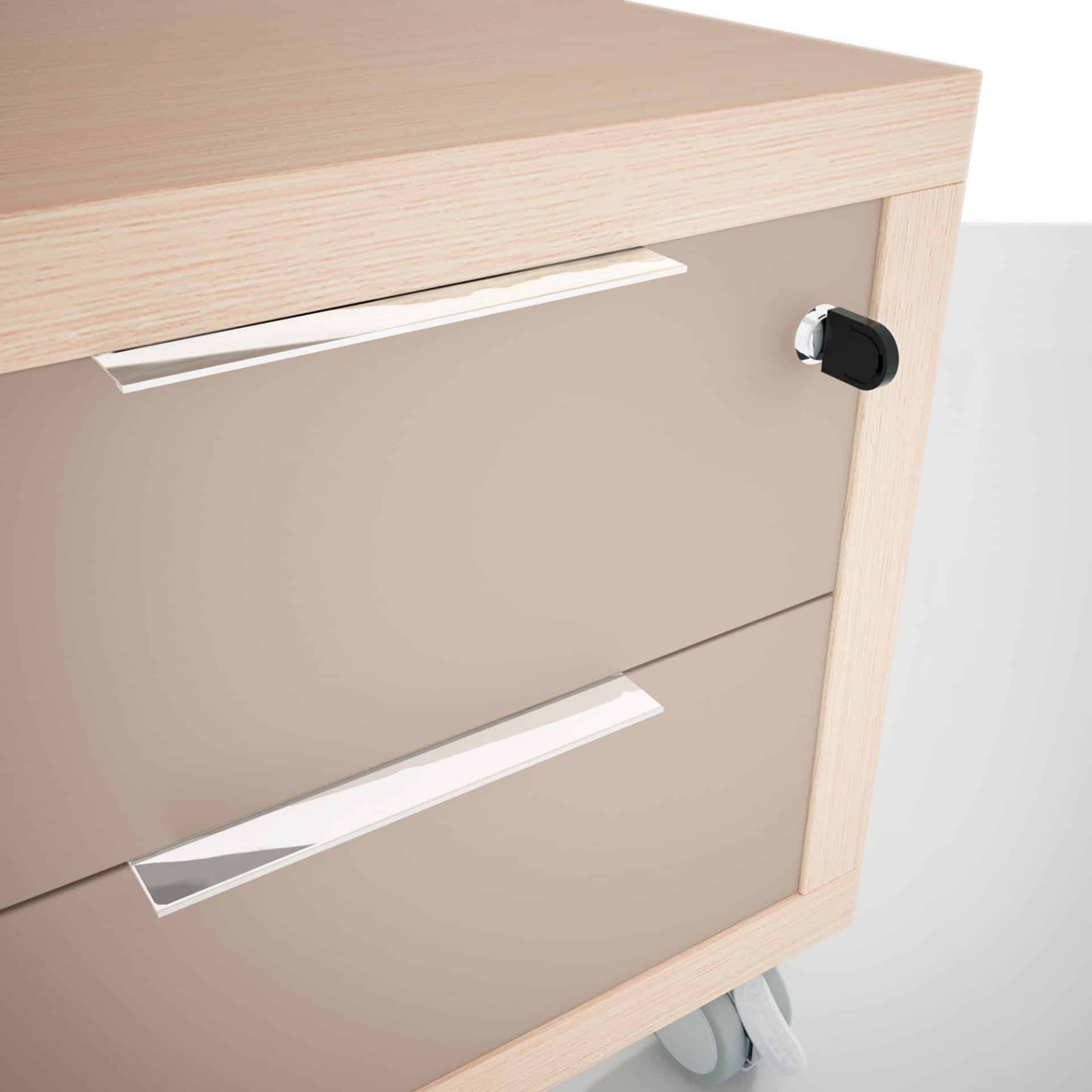 Bureau en bois clair de direction B SELECT – Image 2