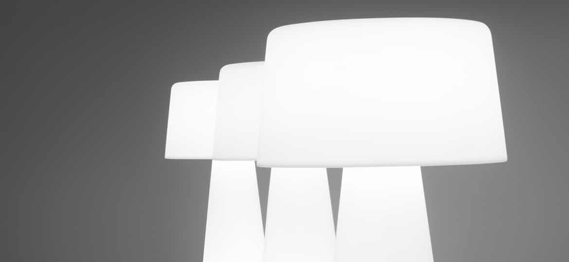 Lampadaire contemporain en polyéthylène TIME OUT – Image 2