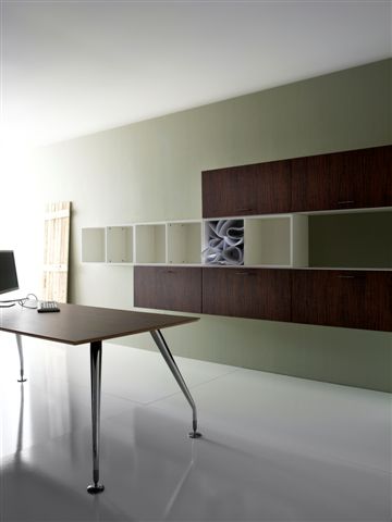 Bureau de direction en bois avec pieds métalliques Miro – Image 4