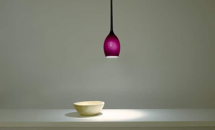 Lampe de bureau suspendue en verre soufflé GOUT