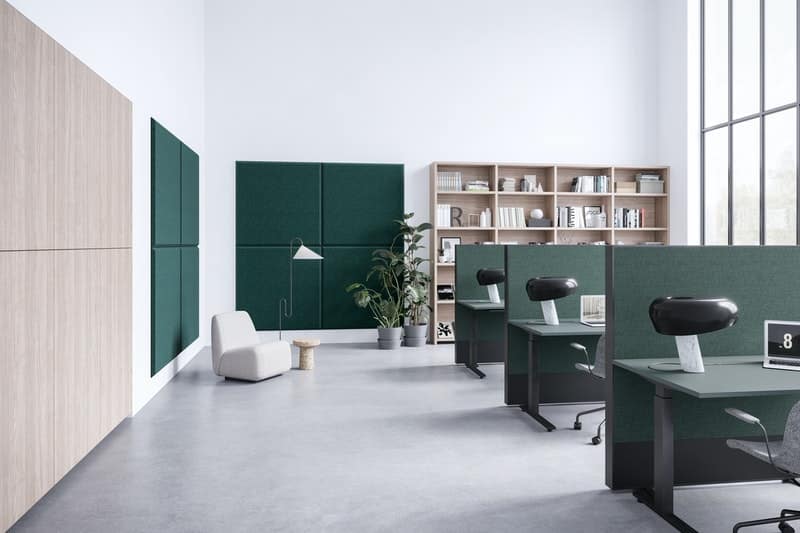 Cloison acoustique de separation de bureau Chubby Floor