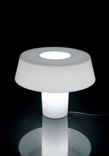 Petite lampe de table en polycarbonate Amani