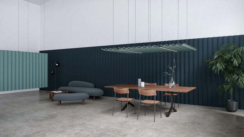 Panneau d'absorption acoustique suspendue pour bureau Scala