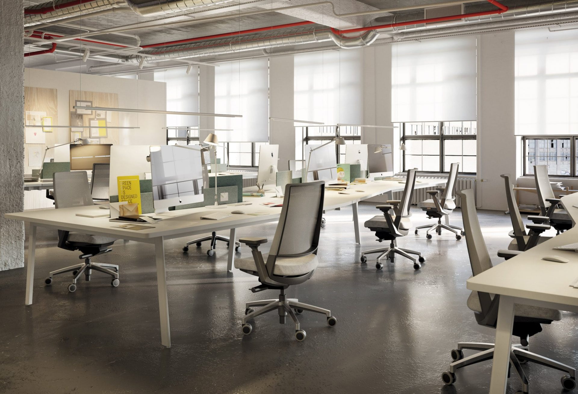 Siège de bureau avec mécanisme réglable à rotule Kineo – Image 2