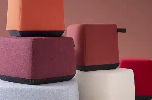 siège au design rond pour espaces collectifs allora