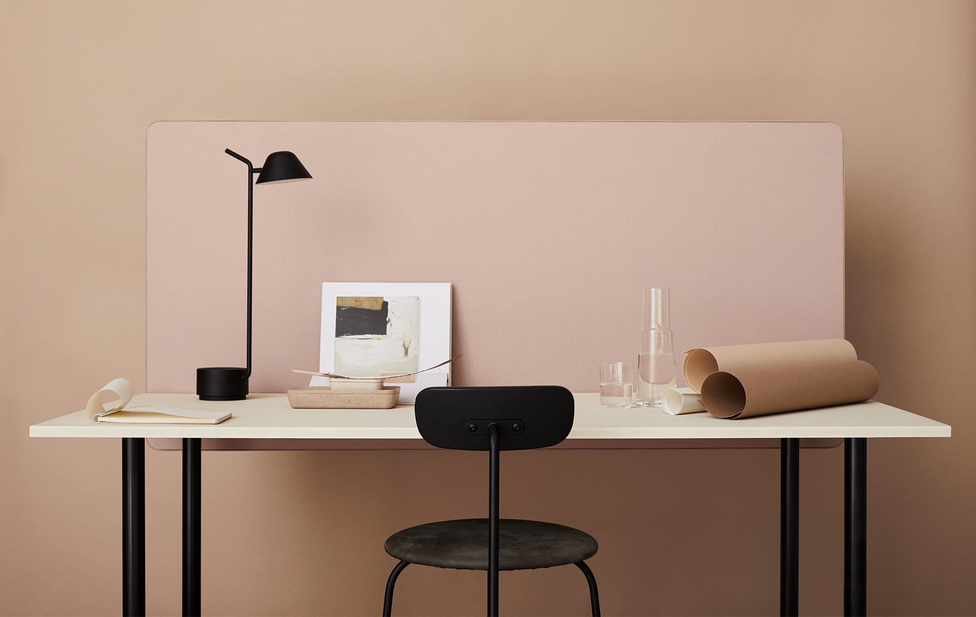 ecran acoustique de séparation de bureau dezibel table
