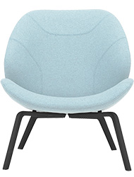 fauteuil eden en bois et tissus