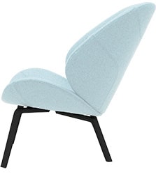 fauteuil eden en bois et tissus