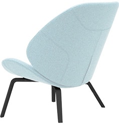 fauteuil eden en bois et tissus