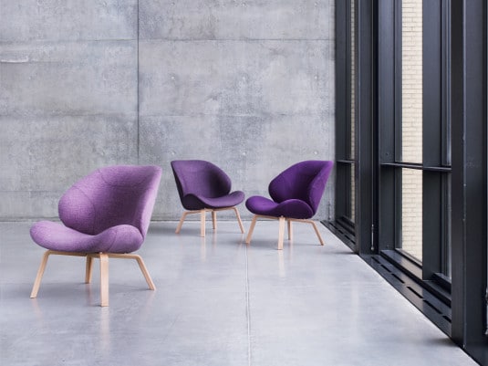 fauteuil eden en bois et tissus