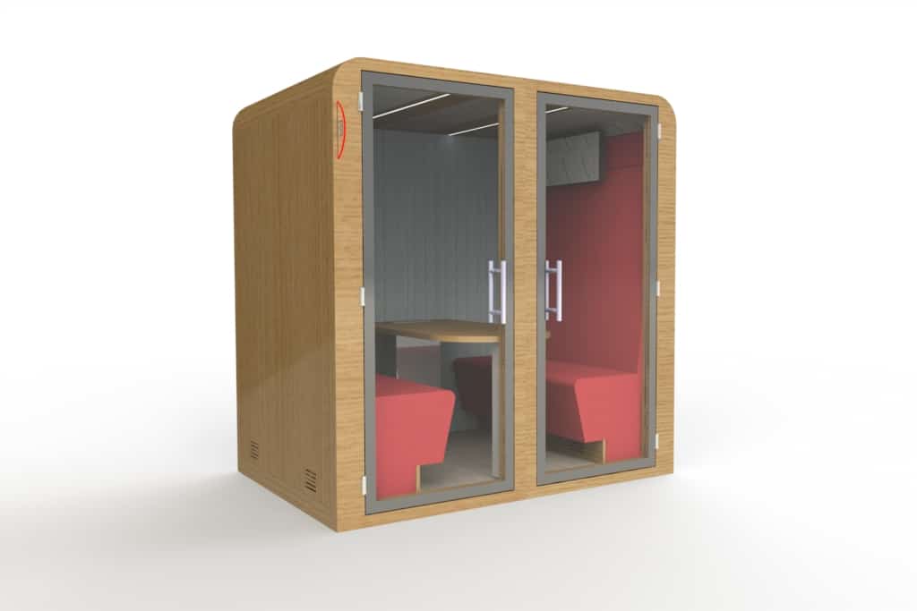 cabine de bureau acoustique 6 personnes sixto khara