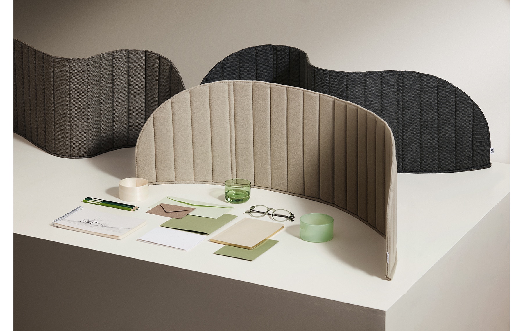 ecran de séparation de bureau acoustique design focus table