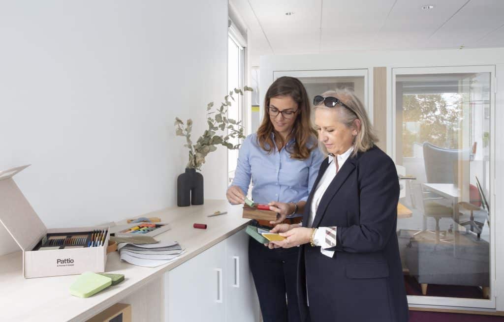choix de matériaux pour l'aménagement de bureaux professionnels